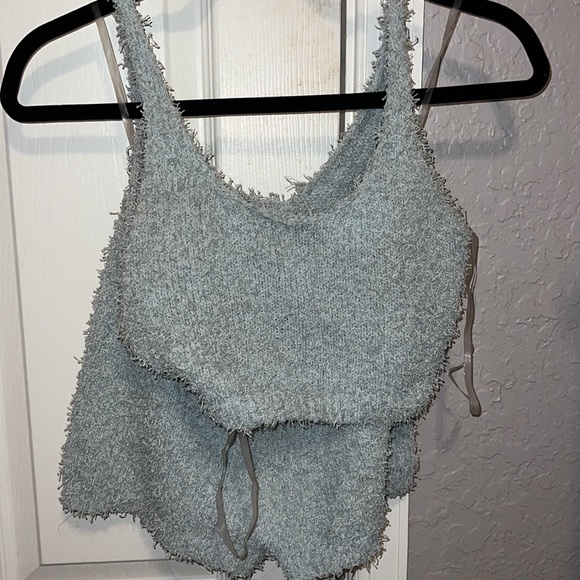 Fashion Nova Shorty Is A 10 Sweater Set - Light Blue Size XS - Picture 10 of 14